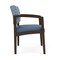 Lesro Lenox Wood Wide Guest Chair Wood Frame, Mocha, RS Rain Song Back, MD Titan Seat LW1201 - alternate 3